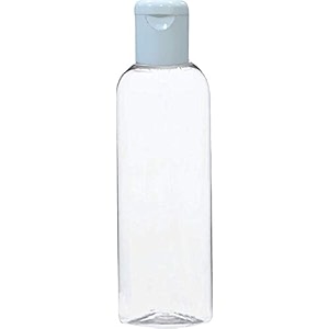 zenvista empty cosmetic container for shampoo bottle hair oil bottle sanitizer bottle with white flip top captransparent bottledispenser lotion pump bottle-100ml pack of10