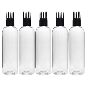 zenvista empty cosmetic containers for shampoo bottle hair oil bottle sanitizer bottle with applicator capdispenser lotion pump bottle transparent-100ml pack of 50