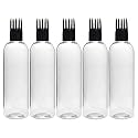 Zenvista Empty Cosmetic Containers For Shampoo Bottle, Hair Oil Bottle, Sanitizer Bottle With Applicator Cap/Dispenser, Lotion Pump Bottle Transparent-100ml (Pack Of 50)