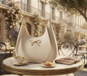 Zenvyra White Women Sling Bag Off White
