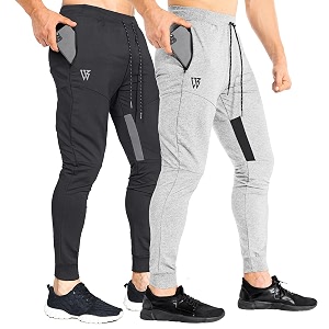 ZENWILL Mens Tapered Workout Running Pants Jogger
