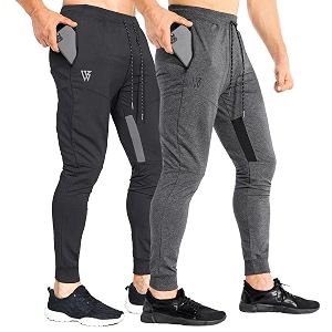 ZENWILL Mens Tapered Workout Running Pants Jogger