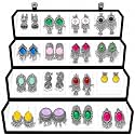 Zenzai Womens Traditional Oxidised Jhumka Earrings Set
