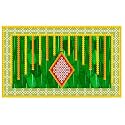 Zeonely Mart Banana Leaf Backdrops Decorations Muggu Backdrop for Decorations,Size 5x8 feet Decoration Clothes for Background | ganpati Decoration Backdrop | vinayaka Backdrop Decorations