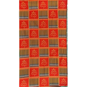 zeonely mart coconut background decoration cloth with marigold garlands design backdrop clothsize 5x8 feet ganesh pooja decoration backdrop  pooja background decorations cloth