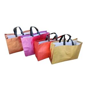 zeonely mart thamboolam bags wedding return gifts bags mixed colour12 l x 13 h x 4 w inch - 10 pcs medium