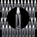 50 Pack 4oz Plastic Spray Bottles, Clear Spray Bottles with Caps, Fine Mist Spray Bottle For Essential Oils, Facial Spray, Hair Spray, Perfumes and Other Liquids, Refillable
