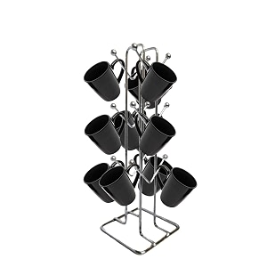 Zepdos Stainless Steel Tabletop Mount Cup Rack