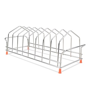 Zepdos Stainless Steel Plate Stand for Kitchen