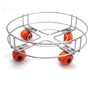 zepdos steel cylinder trolley with wheels gas trolly lpg cylinder stand cylinder trolley with wheels gas cylinder wheel stand pack of 1