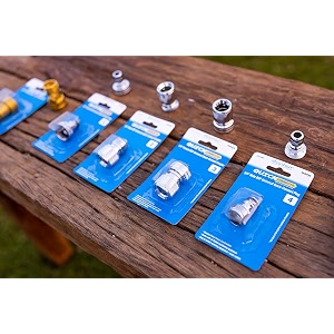 zephyr quick connects complete 4-piece kit silver