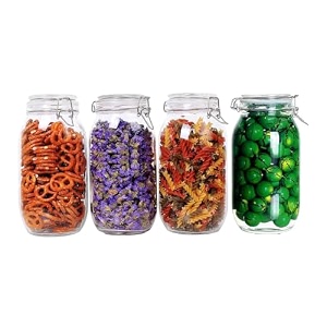 containers for kitchen storage set glass jars for kitchen air tight containers for fridge cookie jar glass glass masala containers for kitchen airtight containers 1500ml pack 1