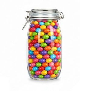 glass jar containers storage airtight kitchen 1500ml glass jars clear glass storage jar glass spice jar containers glass jars for storage glass jar for pickle pack of 1