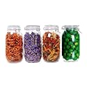 Containers For Kitchen Storage Set Glass Jars For Kitchen Air Tight Containers For Fridge Cookie Jar Glass Glass Masala Containers For Kitchen Airtight Containers (1500ml pack 1)