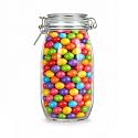 Glass Jar Containers Storage Airtight Kitchen 1500ml Glass Jars Clear Glass Storage Jar Glass Spice Jar Containers Glass Jars for Storage Glass Jar for Pickle Pack of 1
