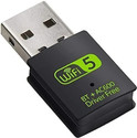 Zeptrox 5G WiFi Dongle Dual Band 2.4Ghz/5.8Ghz + Bluetooth Receiver For Windows Only USB Adapter