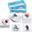 ZEQTOS All in One Flash Cards for Kids (Non-Tearable flashcards - Water Proof)