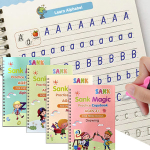 zeqtos magic practice copy book for preschool child 4book10refills
