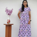 ZERISH Women Maternity/Nursing Nighty