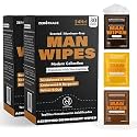 Zero Trace Travel Deodorant Wipes for Men – 30 Individually Wrapped Deodorizing Wipe with Sandalwood & Amber, Cedarwood & Bergamot, Vetiver & Oud – Refreshing Underarm Body Wipes for Gym & On-the-Go