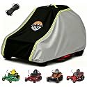 Zero Turn Mower Cover, Heavy Duty 420D Waterproof Lawn Mower Cover, Fits Most 42"-54" Zero Turn Mowers, Up to 5000mm Waterproof Protection, Compatible with John Deere, Toro, Husqvarna, CubCadet ＆ More