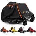 Zero Turn Mower Cover- Zero-Turn Lawn Mower Covers Waterproof & Heavy Duty 600D Polyester Oxford UV Protection-Outdoor Universal Fit Mower with Storage Bag Cover for EGO,Honda,Cub Cadet,Toro, Ryobi