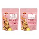 Zerobeli Crunchy Fruit Delight Muesli 425g (Pack of 2) | Wholegrain Muesli With Fruits, Seeds &amp; Almonds | High In Protein &amp; Fiber |Multigrain Breakfast Cereal For Weight Loss &amp; Gut Health