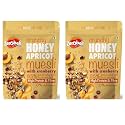 Zerobeli Crunchy Honey Apricot Muesli with Cranberry 400g (Pack of 2)| Wholegrain Blend with Apricots, Cranberry, Almonds, Pumpkin Seeds, Flax Seeds and Sunflower Seeds | Multigrain Breakfast Cereal