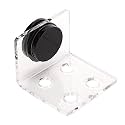 Zerodis Fish Tank Acrylic Coral Bracket Base, Aquarium Coral Rack Bracket Transparent Bracket Holder Frag Plugs Rack Suction Cup(4Holes)
