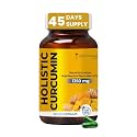 ZEROHARM Holistic Curcumin Capsules 1350mg | 95% Curcuminoids with Piperine &amp; Black Pepper | High Absorption Turmeric Curcumin Supplement for Joint, Immunity &amp; Inflammation Support | 90 Capsules