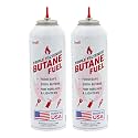 ZeroR® Butane Fuel Refill for Torch Lighters - Food-Safe & Triple-Filtered for Clean Burn - 100% Pure, Iso-Butane Refill for Torches, Kitchen & Refillable Lighters 10.67 fl oz (315ml), 2 Cans