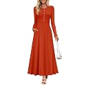 ZESICA Women39s Elegant Maxi Dresses 2026 Fall