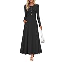 ZESICA Women39s Elegant Maxi Dresses 2026 Fall