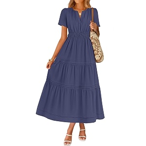 ZESICA Womens Summer Casual Short Sleeve Boho