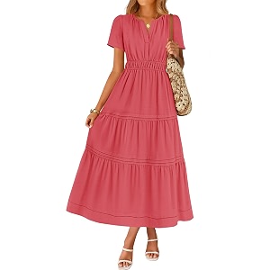 ZESICA Womens Summer Casual Short Sleeve Boho