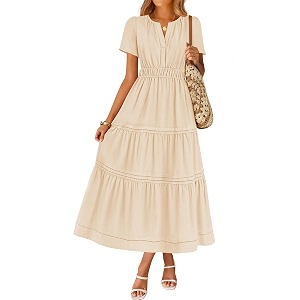 ZESICA Womens Summer Casual Short Sleeve Boho