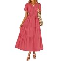 ZESICA Women39s Summer Casual Short Sleeve Boho