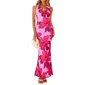 ZESICA Women39s Summer Floral Halter Neck Sleeveless