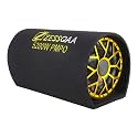 10 Inch D-Shaped Car Bass Tube | Built-in Amplifier | Dual Voice Coil | Plug & Play | Gold
