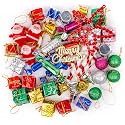 Zest 4 Toyz Christmas Decorations with Bells Candy Sticks Stars Gift Boxes and Santa Ornaments Christmas Tree Decoration Items Festive Tree Decorations for Christmas Tree - (54 Pcs) Multicolor