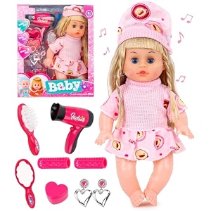 zest 4 toyz baby beauty play set portable pretend makeup with realistic toys for toddler boys and girls 9pcs