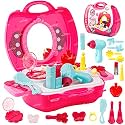 Zest 4 Toyz Makeup Kit Set for Kids Makeup Kit for Girls Beauty Set for Girls Gift Items Birthday Pretend Play Toys for Kids Age 5 Years - 22 pcs (Pink)