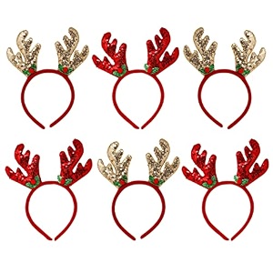 zest 4 toyz christmas accessories for kids party decoration festival fun random designs 6 glitter hair band