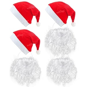 zest 4 toyz christmas items accessories santa 3 cap amp 3 santa beard