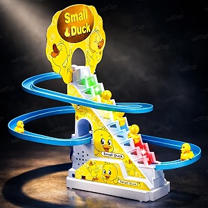 zest 4 toyz duck slide toy set  musical toys for kids duck toy for kids  light amp sound toys small duck climbing stairs toy birthday gifts for boys and girls 3 years 3 ducks included