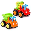 Zest 4 Toyz Unbreakable Pull Back Vehicles Push and Go Crawling Toy Car for Kids &amp; Children Car Toy for 3+ Years Old Boys Girls (Set of 2)