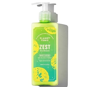 zest lime blossom body lotion with aloe vera shea butter amp vitamin e  non sticky amp non greasy moisturizer  daily moisturizer for women amp men  long lasting fragrance  paraben free vegan no artificial colours  250ml