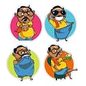 Zesta Wooden Fridge Magnets Set Refrigerator