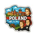 Zesta Wooden Fridge Magnets Set Refrigerator
