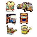 Zesta Wooden Fridge Magnets Set Refrigerator
